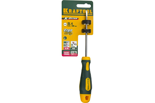 Отвертка SL 4.0*100мм KRAFTOOL 250071-4.0-090 купить