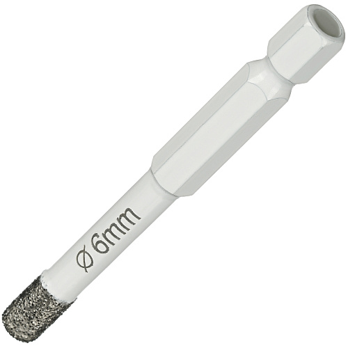 Коронка алмазная по керамике и керамограниту 6 мм/S10 вакуумная пайка Diamond Industrial (DIDKVP06S10) купить