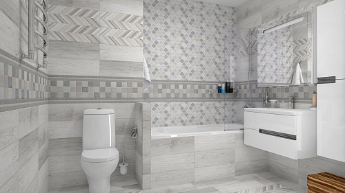 Вставка настенная Норданвинд 20*60см цвет голубой LB-CERAMICS 1664-0155 купить