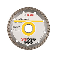 Диск алмазный универсальный Bosch ECO Universal Turbo 125*22*2.4*7,0мм (2608615037)