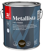Краска по ржавчине Tikkurila METALLISTA молотковый черный 2.5 л