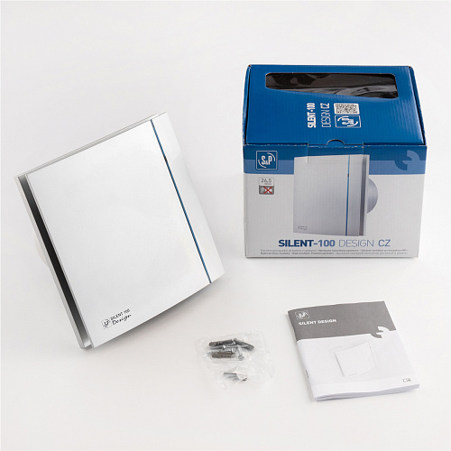 Вентилятор ф100 Silent-100CZ DESIGN  бесшумный SILVER 03-0103-120 купить