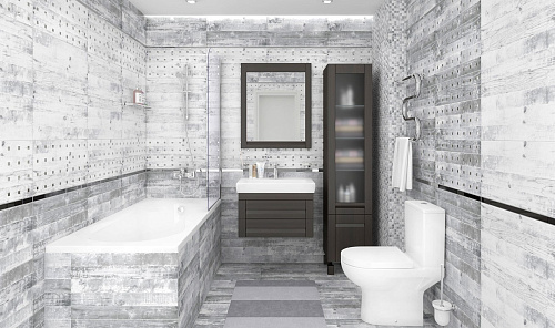 Декор настенный Extra Elemental, цвет серый, 30*60см Ceramica Classic  купить