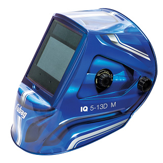 Маска сварщика "Хамелеон" Fubag IQ 5-13D M (133*114мм) 100*67мм рег. фильтр 5-8/9-13 DIN синяя (41398) купить