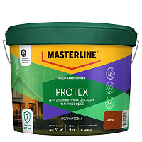 Пропитка защитная Masterline Protex Орегон 9л 50036211