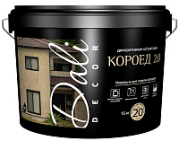 Штукатурка декоративная "Короед" фракция 2мм белый Dali Color (15кг)