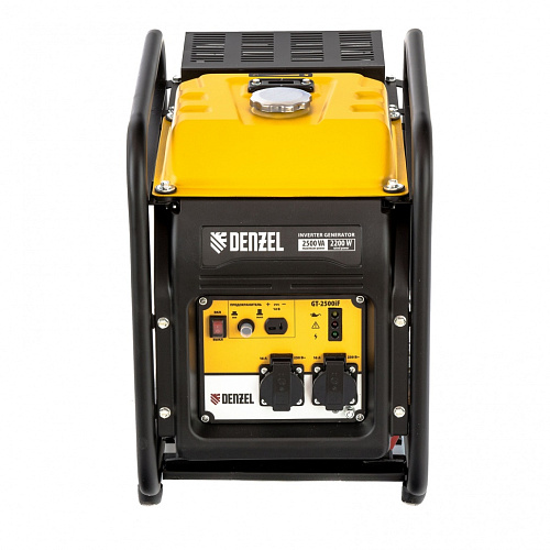 Генератор инверторный Denzel GT-2500iF 2.5кВт/2.2кВт 220В бак 5л (94704) купить