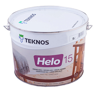 Лак TEKNOS Helo 15 Бесцветный матовый - 9 л купить