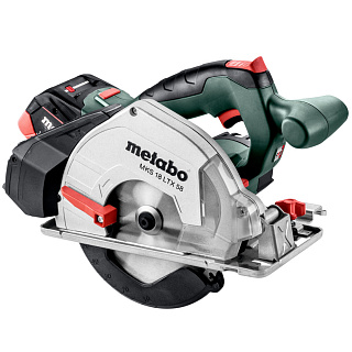 Пила дисковая Metabo MKS 18 LTX 58 аккумулятор 2x5.5 600771700 купить