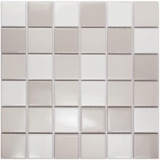 Мозаика керамическая Grey Mix Glossy 48*48мм 30.6*30.6см Starmosaic купить