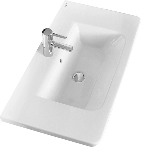 Тумба подвесная GAP 70 с раковиной GAP 70 белый матовый ROCA ZRU9302733/327471000 купить