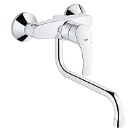 Смеситель Eurosmart универсальный настенный излив 200 мм цвет хром, GROHE 32224002