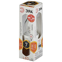 Лампа светодиодная ERA LED smd B35-7Вт-827-Е14-Clear