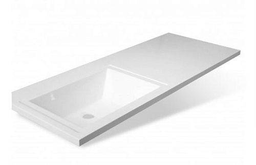 Тумба Даймонд 120 glass с умывальником Даллас 120, Люкс Plus для стиральной машины, левая белая Style Line СС-00000559 купить