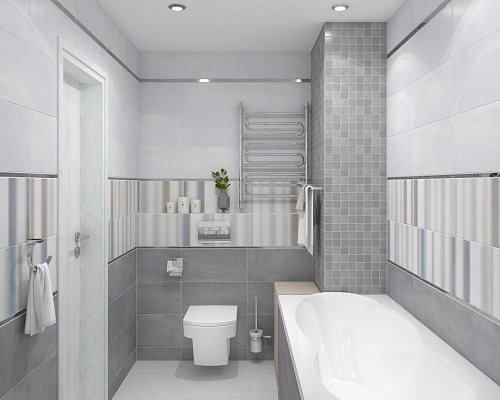 Декор мозаичный Depo 25*25 см серый, Laparet MM34042 купить