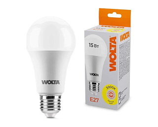 Лампа светодиодная 25Y60BL15E27 15Вт 3000К E27 Wolta  купить