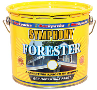Краска фасадная по дереву Symphony Forester белая база A (2.7л)