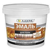 Эмаль акриловая Лакра для пола красно-коричневая 0.9 кг 
