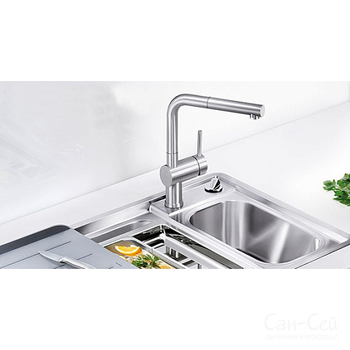 Смеситель Minta для кухни, с выдвижной лейкой, цвет хром GROHE 32168000 купить