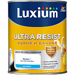 Краска для стен и потолков Ultra Resist Кухня и Ванная матовая бесцветная база BС Luxium 50034777 (0.9л) Краска для стен и потолков Ultra Resist Кухня и Ванная матовая бесцветная база BС Luxium 50034777 (0.9л)