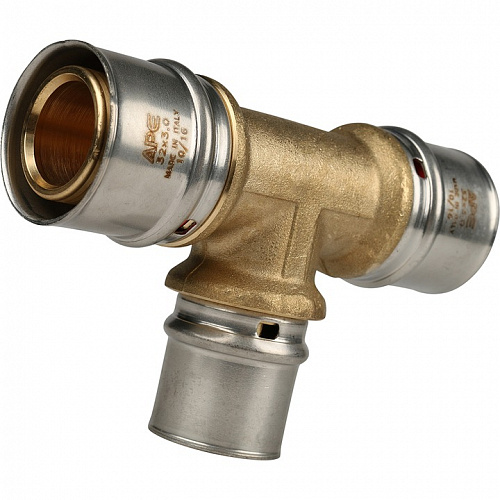 Тройник переходной прессовой для металлопластиковых труб 32*26*32 Stout SFP-0005-322632 купить