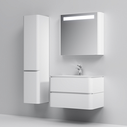 Тумба подвесная Sensation 80 с раковиной Sensation 80 белый глянец AM.PM M30FHX0802WG купить