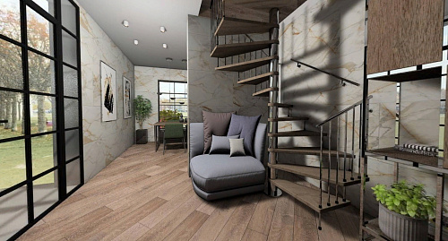 Керамогранит WOOD SERIES ITALY BROWN 120*20см Absolut Gres AB1034W купить