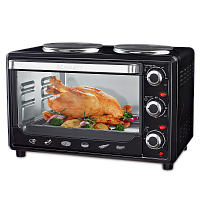Духовка электрическая  SCARLETT SC-EO96099 2комфорки 2900Вт 25л черный