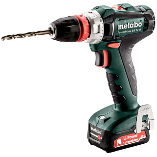 Дрель-шуруповерт аккумуляторный PowerMaxx BS 12 Q 2.0 а/ч Metabo 601037500 купить