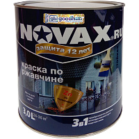 Грунт-эмаль GOODHIM NOVAX 3 в 1 матовая серая RAL 7042 10991 2.8 кг