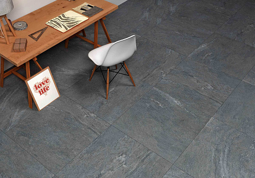 Керамогранит Конжак матовый 60*60 см черный, Гранитея G265-Kondjak Black купить
