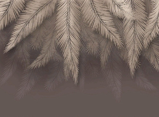Фотообои 3D Шаль из листьев песок 3*2.7м DesignStudio 3D TP-001 купить