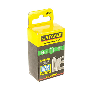 Скобы для степлера тип 140 (G/11/57) калибр 20GA  8 мм 1000шт Stayer 31610-08 купить