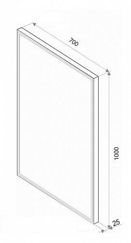 Зеркало Континент Life 700*100см LED подсветка, антизапотевание, сенсор ЗЛП706 купить