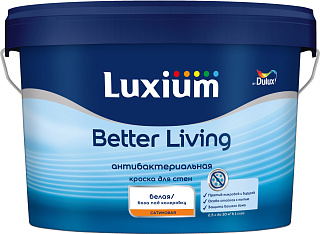 Краска Luxium by Dulux Better Living Antibacterial  база BW Luxium 50035277 купить