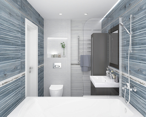 Декор мозаичный Zen белый 20*60см Laparet MM60070 купить