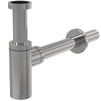 Сифон для раковины ALCAPLAST цельнометаллический круглый 5/4"*32мм A400