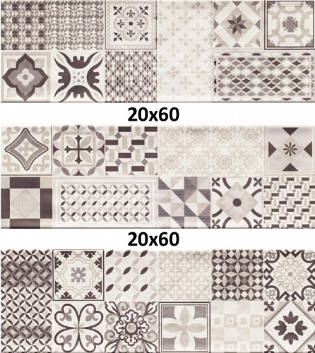Плитка настенная Decor Melina Gris 20*60 см, Cristal Ceramica купить