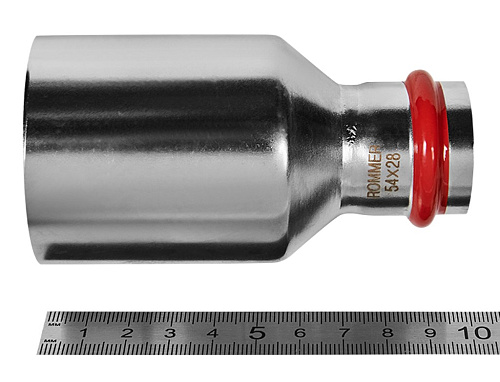 Муфта переходная НПр-ВПр 54*28 прессовая нержавеющая сталь Rommer RSS-0020-005428 купить