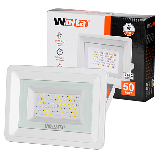 Прожектор светодиодный WFL-50W/06 белый корпус 5500К 50Вт  IP65 холодный свет купить