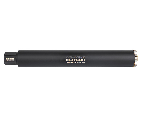 Коронка алмазная для дрели алмазного сверления Elitech HD ф 62*450 1 1/4"внутр, с охл. (1110.011500) купить