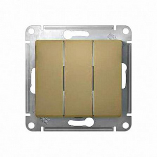 Выключатель Schneider GLOSSA  GSL000431 сх3 3-клавишный купить