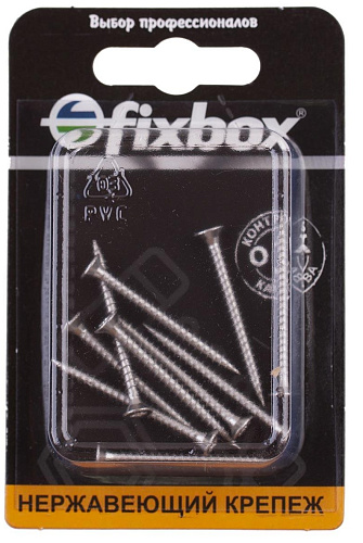 Саморезы универсальные нержавеющие 3*35мм 10шт Fixbox 566010 купить
