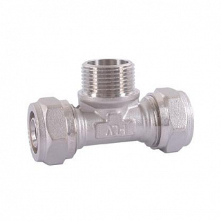 Тройник HLV с нар р обжим 16*1/2" купить