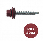 Саморез кровельный красный рубин MIXTON 4.8*29 RAL3003 20шт 