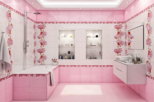 Бордюр Fiori орхидея 6*40см PiezaROSA 267081 купить
