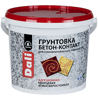Грунтовка адгезионная Dali БЕТОН-КОНТАКТ индикаторный розовый 6 кг купить