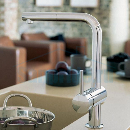 Смеситель Minta для кухни, с выдвижной лейкой, цвет хром GROHE 32168000 купить