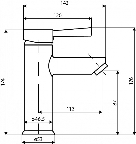 Смеситель DORFF Logic для раковины D3002100 купить
