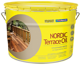 Масло для террас Nordic Terrace Oil с воском бесцветная база Symphony (0.9л) купить